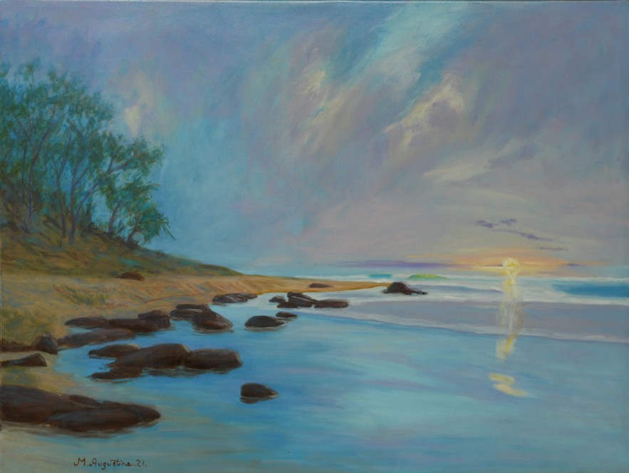 Shellys Beach inlet 60x80cm $700